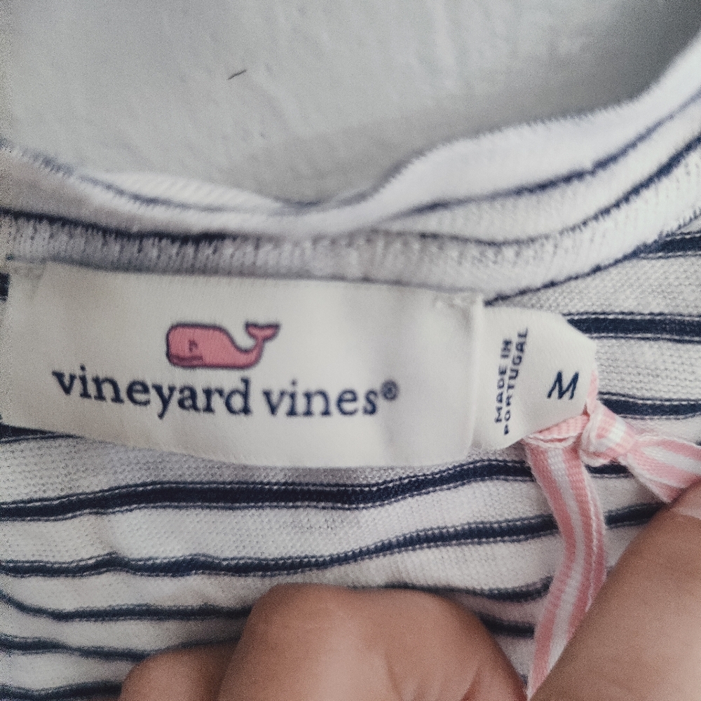 Vineyard Vines Striped V-Neck Women's Top - Picture 5 of 6